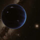 Representación artística del posible planeta 9